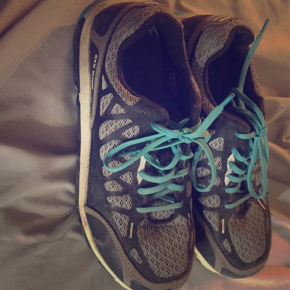 Red wing steel toe tennis shoes!